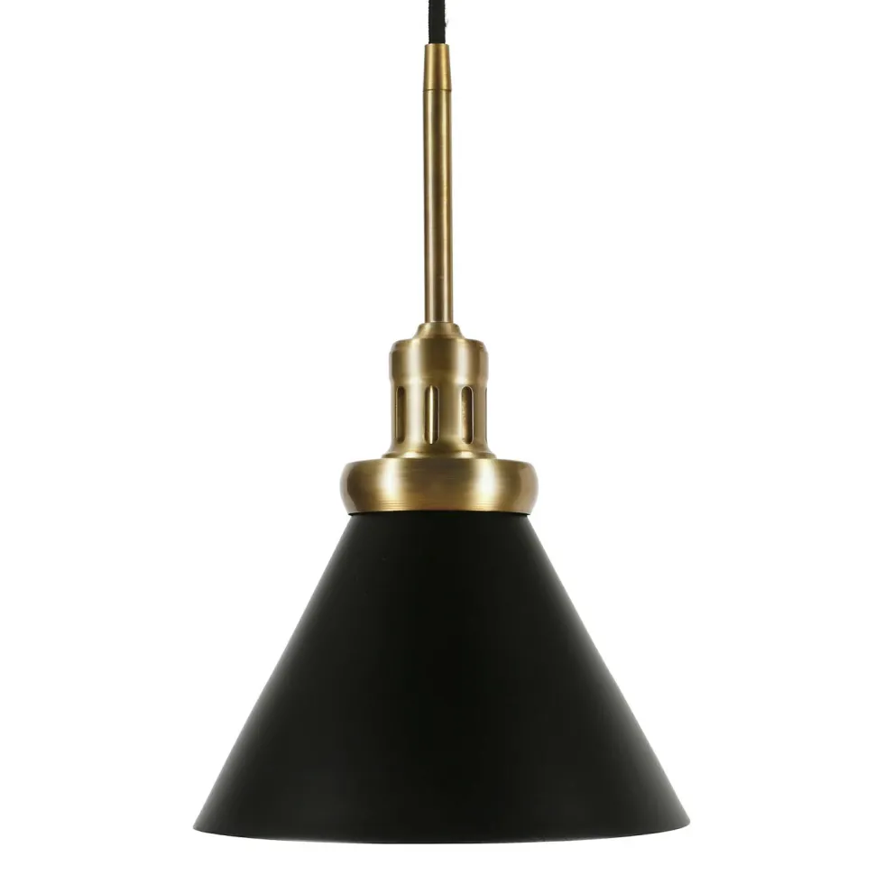 Zeno 8.5" Wide Pendant with Metal Shade in Blackened Bronze/Blackened Bronze