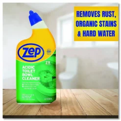 Zep Acidic Toilet Bowl Cleaner, Mint Scent, 32 oz Bottle