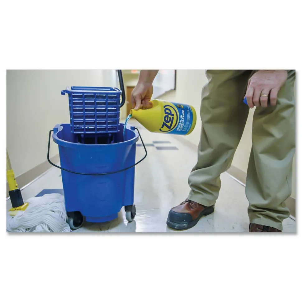 Zep Commercial Neutral Floor Cleaner, Fresh Scent, 1 gal Bottle