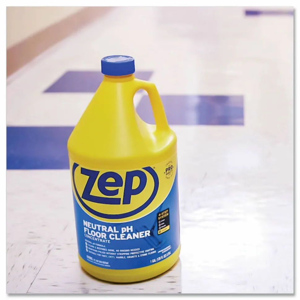 Zep Commercial Neutral Floor Cleaner, Fresh Scent, 1 gal Bottle