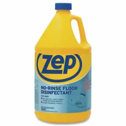Zep Commercial No-Rinse Floor Disinfectant, Unscented, 1 gal Bottle
