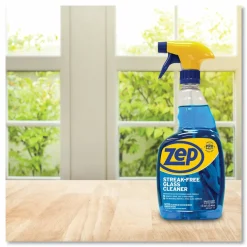 Zep Commercial Streak-Free Glass Cleaner Spray, 32 Oz Bottle, Case Of 12