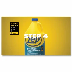Zep Concentrated Neutral Floor Cleaner - Concentrate - 128 fl oz (4 quart) - Blue - 4 / Carton