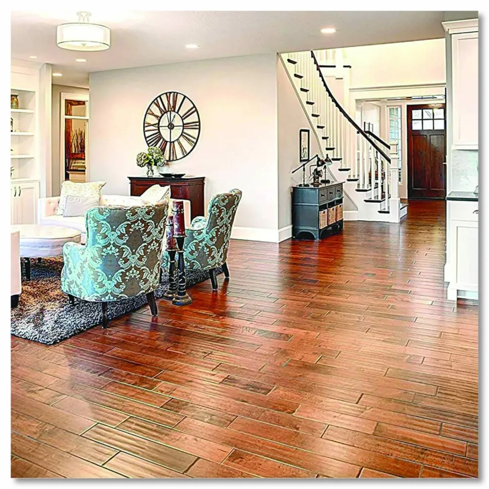 Zep Hardwood & Laminate Floor Cleaner - 128 fl oz (4 quart) - Fresh Scent - Non-sticky - Brown Bottle - 4 / Carton