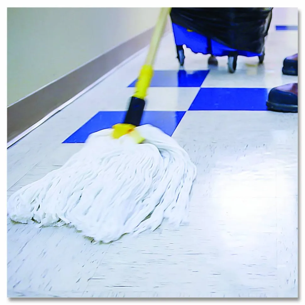 Zep No-Rinse Floor Disinfectant - 128 fl oz (4 quart) - Disinfectant, Deodorize - Blue - 4 / Carton