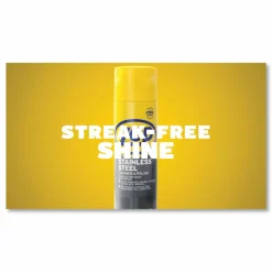 Zep Stainless Steel Polish - 14 fl oz (0.4 quart) - Rust Resistant, Corrosion Resistant, Fade Resistant - Chrome, Black - 12 / Carton