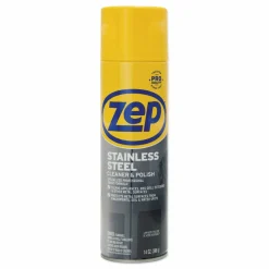 Zep Stainless Steel Polish - 14 fl oz (0.4 quart) - Rust Resistant, Corrosion Resistant, Fade Resistant - Chrome, Black - 12 / Carton