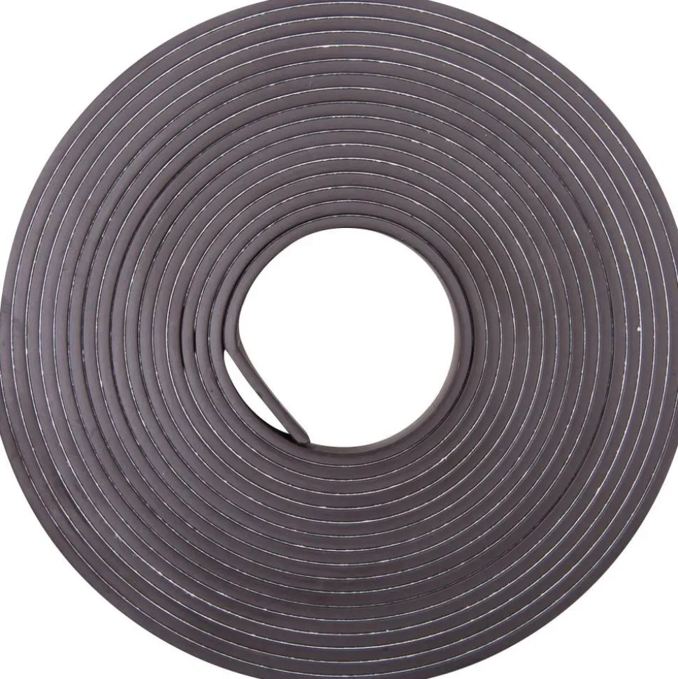 Zeus Magnetic Labeling Tape, 1/2" x 10', Black