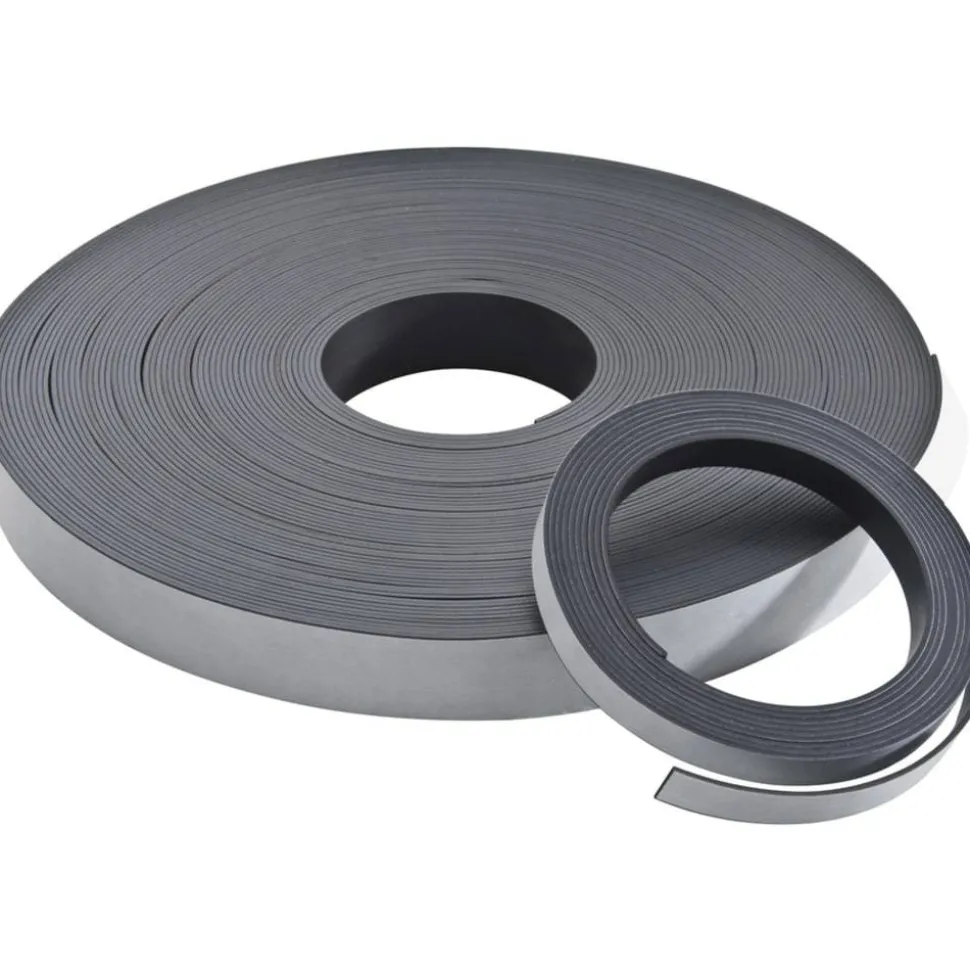 Zeus Magnetic Labeling Tape, 1/2" x 10', Black