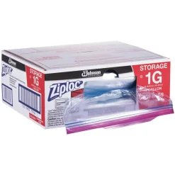Ziploc Double Zipper Storage Bags, Triple System Seal, Gallon, 10.56