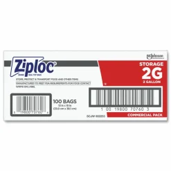 Ziploc Double Zipper Storage Bags, 2 Gallon, 15