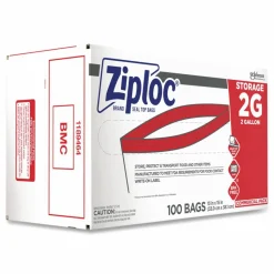 Ziploc Double Zipper Storage Bags, 2 Gallon, 15