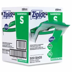 Ziploc Resealable Sandwich Bags, 6.5