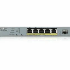 ZYXEL GS1350-6HP 5-Port Gigabit Smart Nebula Cloud Managed PoE Switch | 3 PoE+ / 2 PoE++ Ports at 60W with 1 SFP Uplink