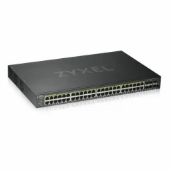 ZYXEL GS1920-48HPv2 48-Port Gigabit Smart Nebula Cloud Managed PoE Switch | 48 PoE+ Ports at 375W with 2 SFP Uplinks | TAA Compliant